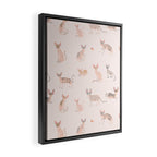 Sphynx Cats - No Furr Don't Care - Cat Pink Framed Canvas Print Gallery Image 2