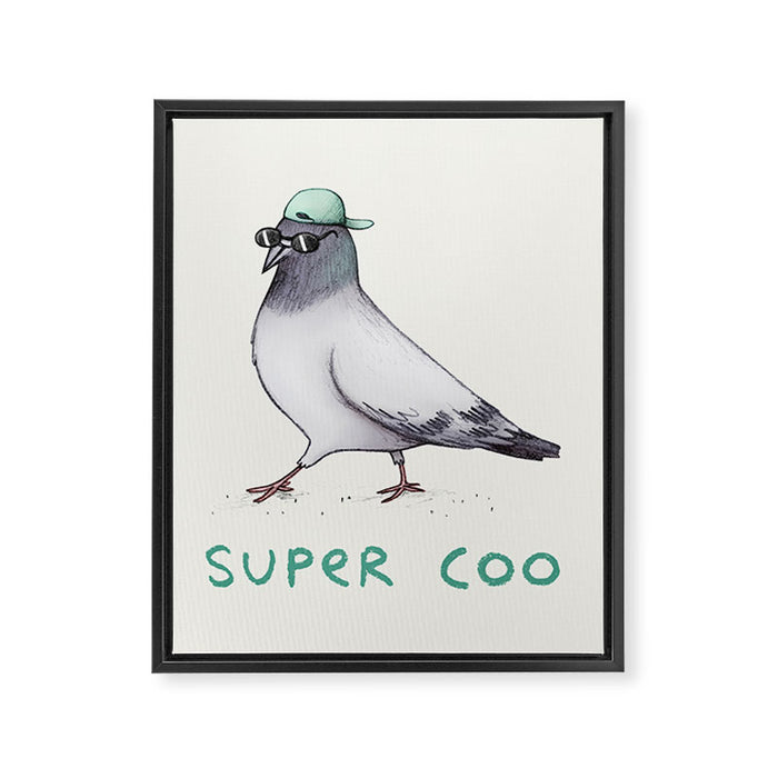 Super Coo Framed Canvas Print Gallery Image 1