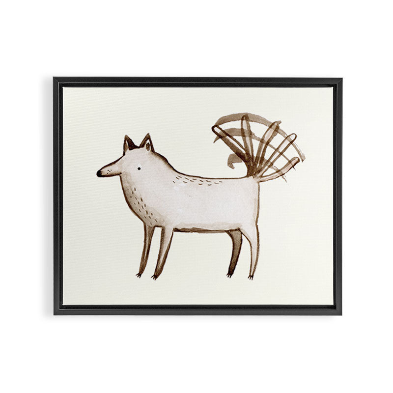 "I'm So Happy" - Dog Framed Canvas Print Gallery Image 8