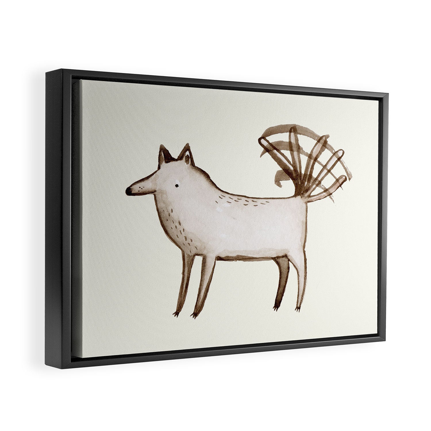 "I'm So Happy" - Dog Framed Canvas Print Gallery Image 2