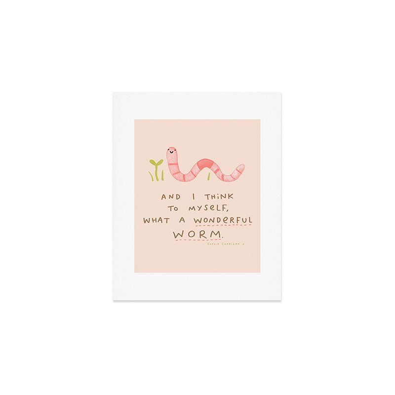 Wonderful Worm Art Print Gallery Image 1