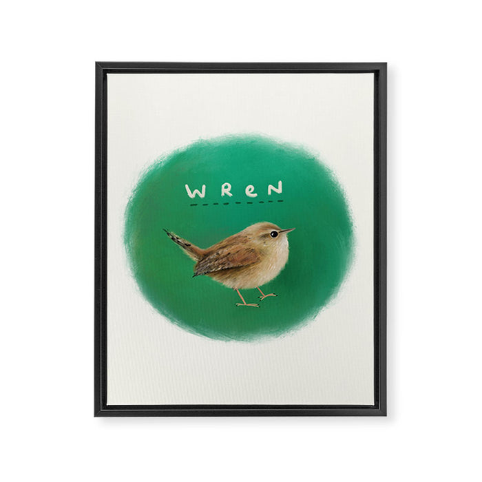 Wren Framed Canvas Print Gallery Image 1