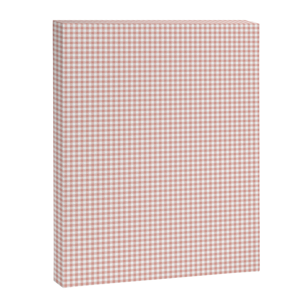 Blush Pink and White Gingham Check Canvas Print Gallery Image 8