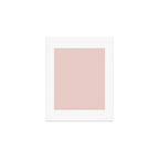 Blush Pink and White Gingham Check Art Print Gallery Image 1