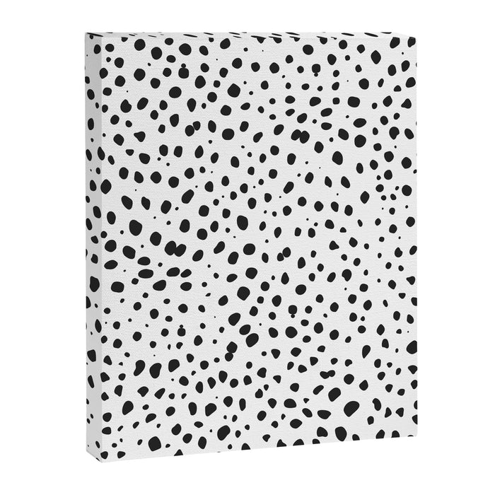 Dalmatian Spots - Black and White Polka Dots Canvas Print Gallery Image 1