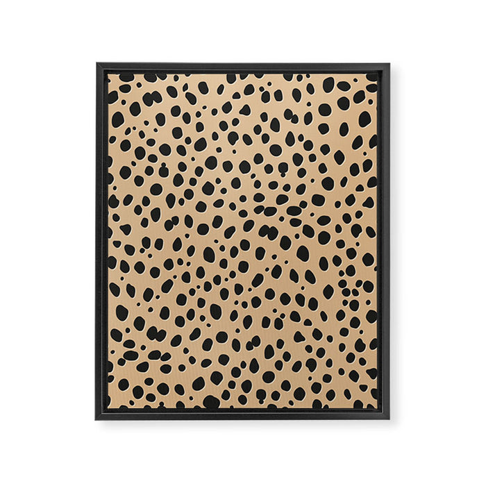 LEOPARD Framed Canvas Print Gallery Image 1