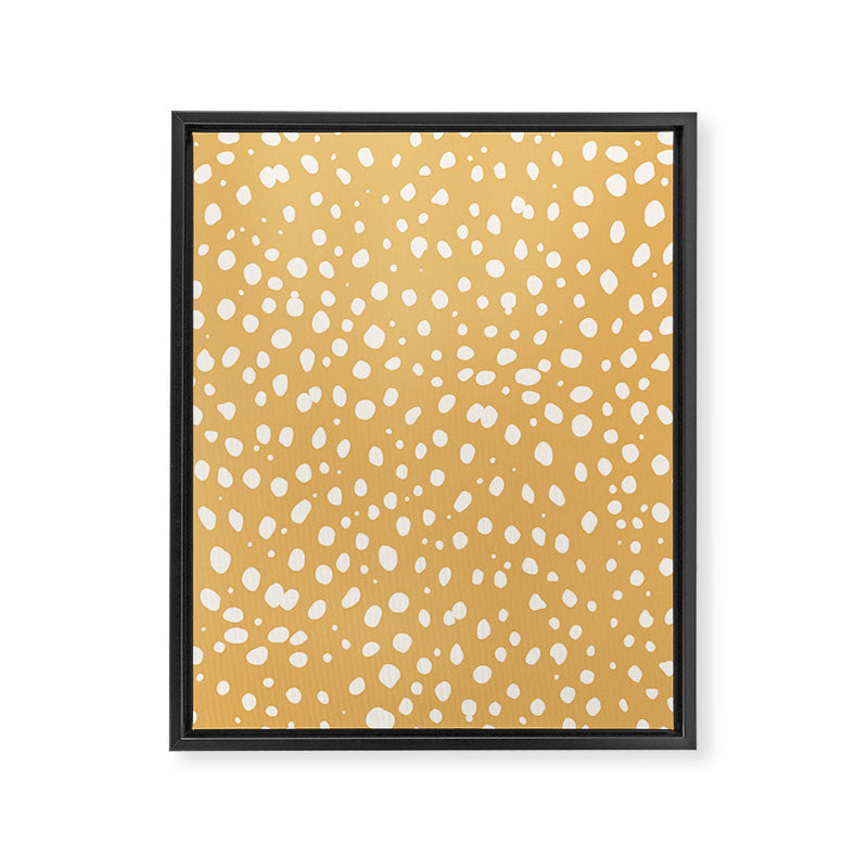 LEOPARD YELLOW Framed Canvas Print Gallery Image 6