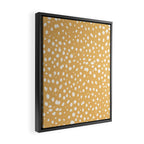 LEOPARD YELLOW Framed Canvas Print Gallery Image 2