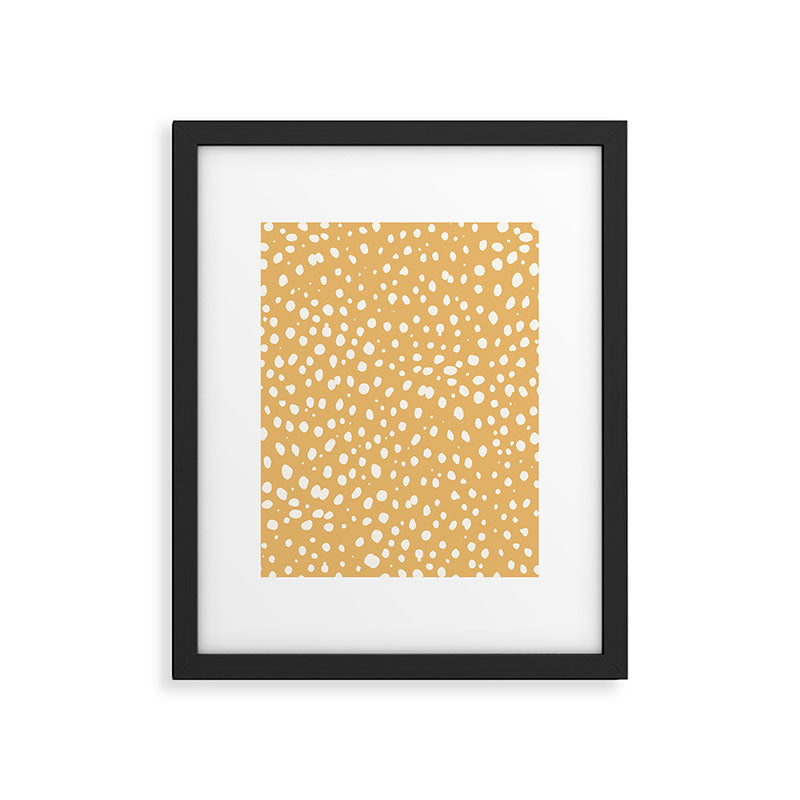 LEOPARD YELLOW Framed Art Print Gallery Image 5