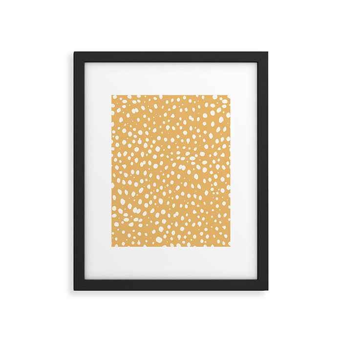 LEOPARD YELLOW Framed Art Print Gallery Image 1
