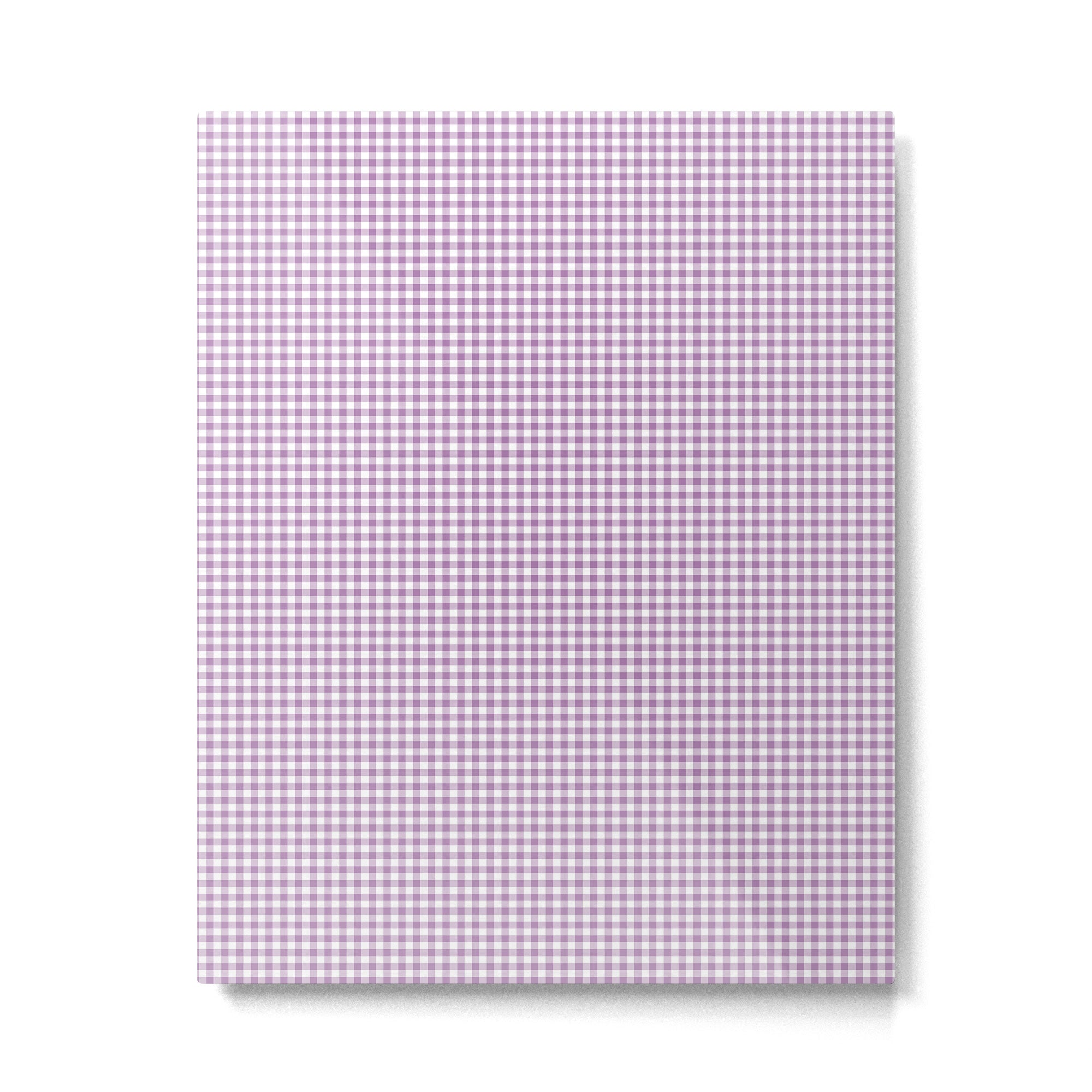 Lilac Gingham Check Metal Print Gallery Image 6