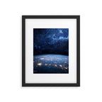 Earth and Galaxy Framed Art Print Gallery Image 6