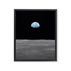 Earth rise over the Moon Framed Canvas Print Gallery Image 8