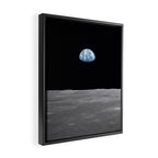 Earth rise over the Moon Framed Canvas Print Gallery Image 2