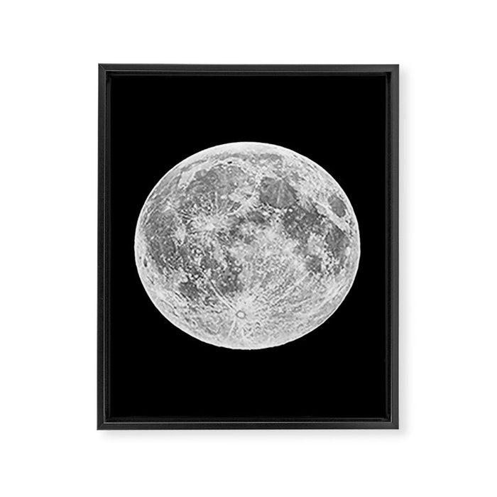 Full Moon Framed Canvas Print Gallery Image 1