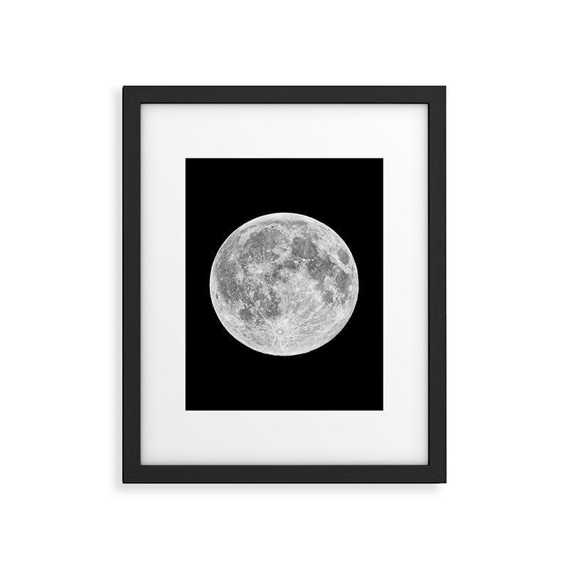 Full Moon Framed Art Print Gallery Image 1