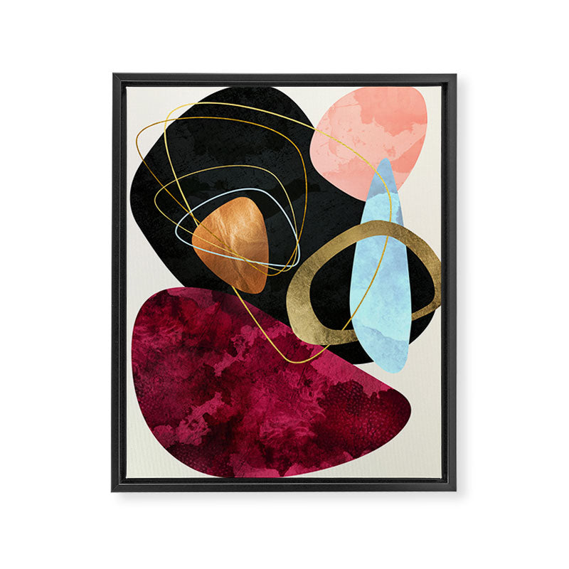 Abstract Pebbles II Framed Canvas Print Gallery Image 6