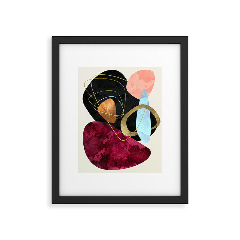 Abstract Pebbles II Framed Art Print Gallery Image 5