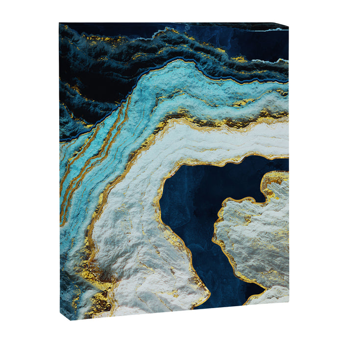 Aerial Ocean Abstract Canvas Print Gallery Image 1