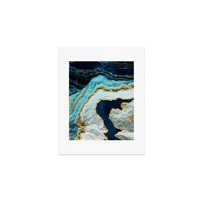Aerial Ocean Abstract Art Print Gallery Image 1