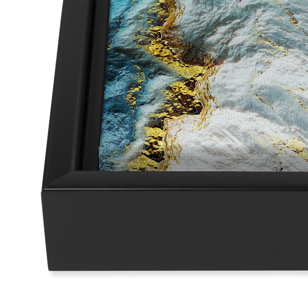 Aerial Ocean Abstract Framed Canvas Print Gallery Image 3