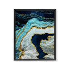 Aerial Ocean Abstract Framed Canvas Print Gallery Image 8