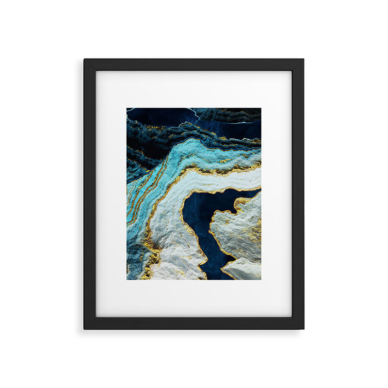Aerial Ocean Abstract Framed Art Print Gallery Image 6