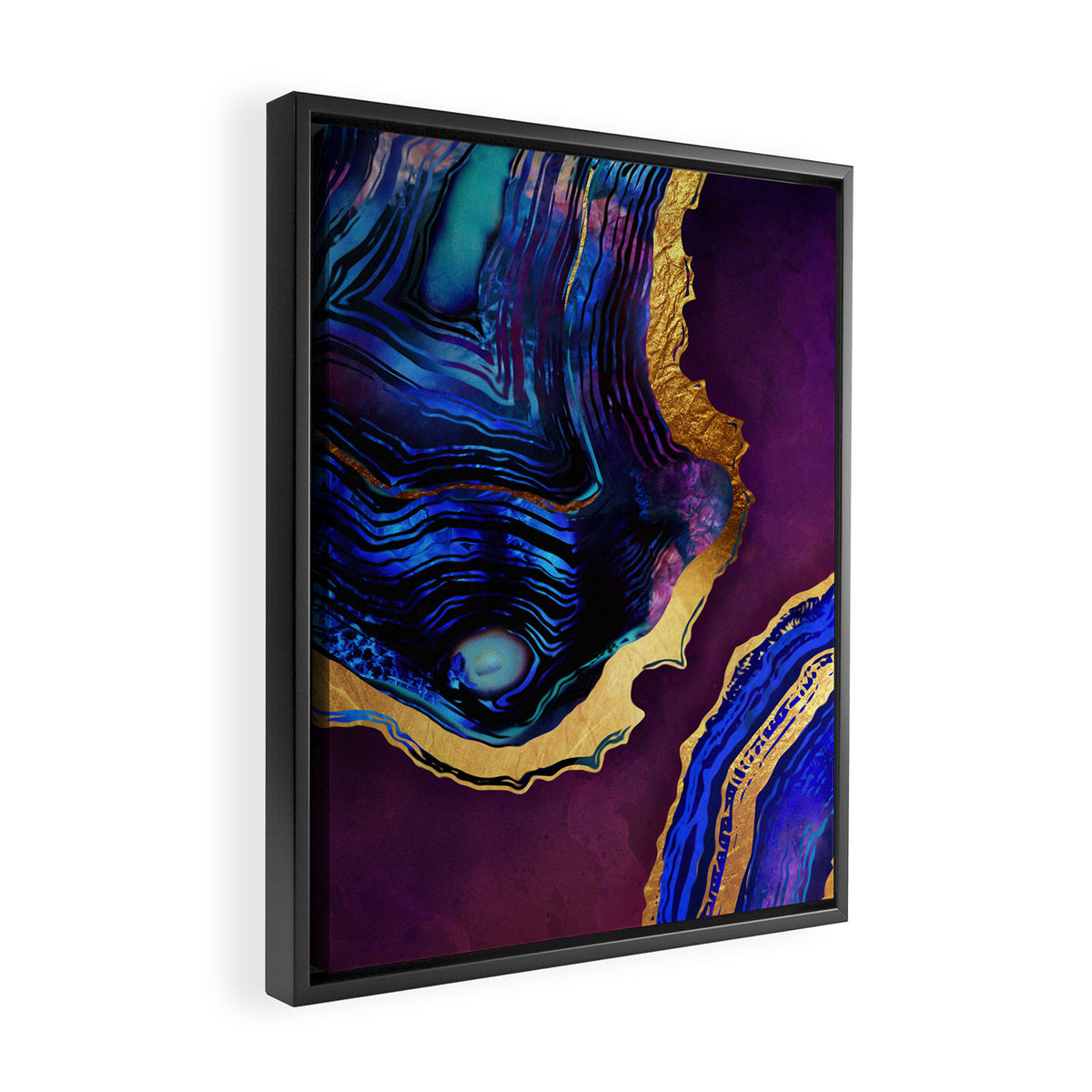 Agate Abstract Framed Canvas Print Gallery Image 2
