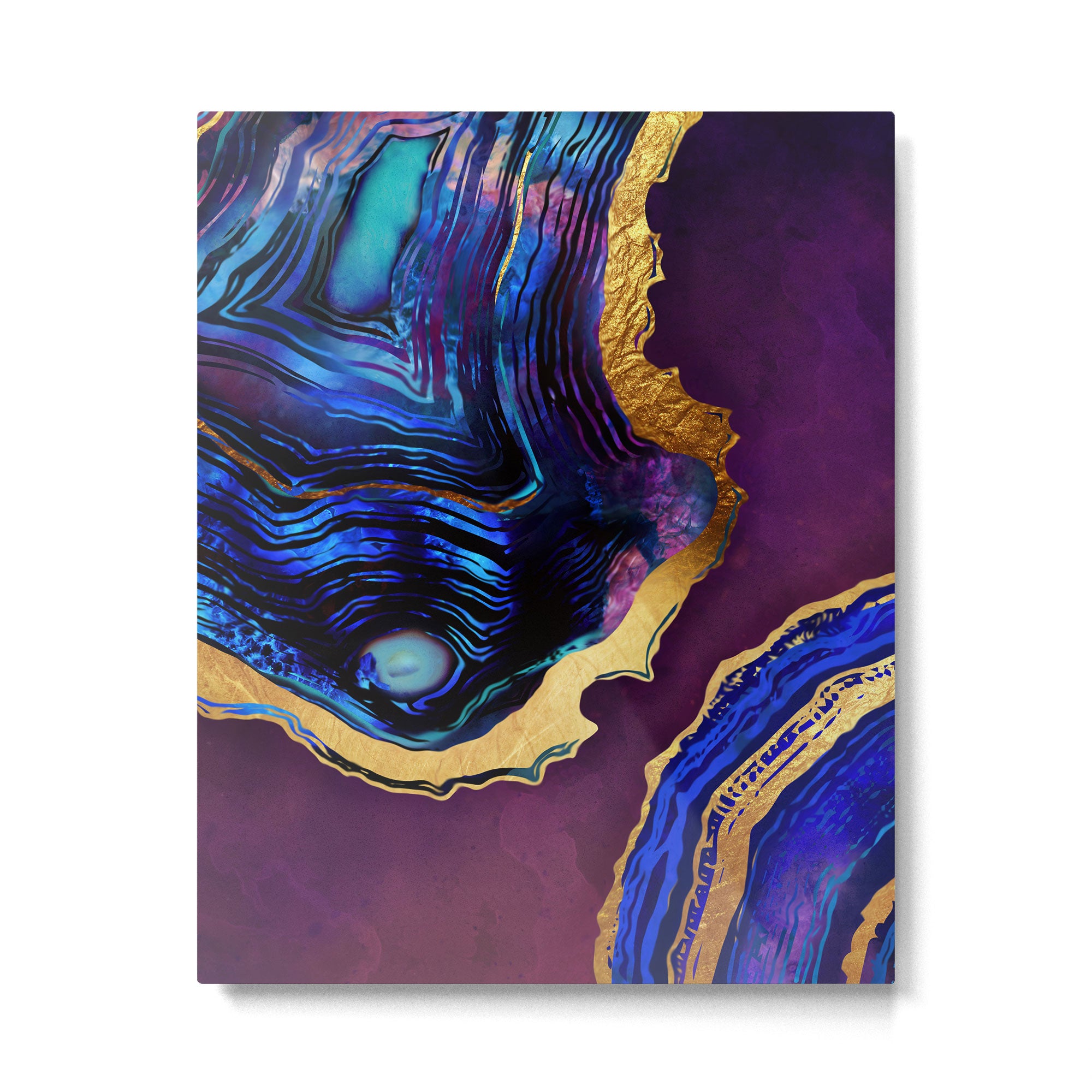 Agate Abstract Metal Print Gallery Image 6
