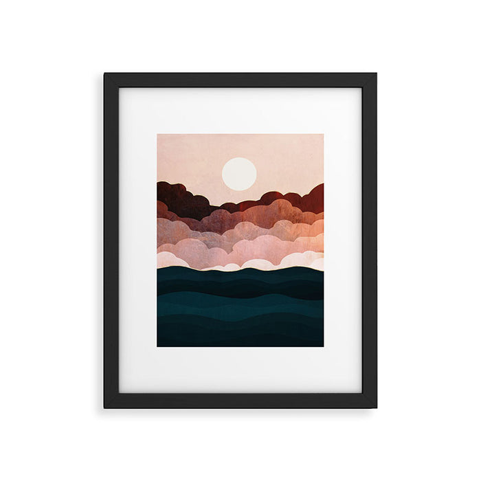 Amber Clouds Framed Art Print Gallery Image 1