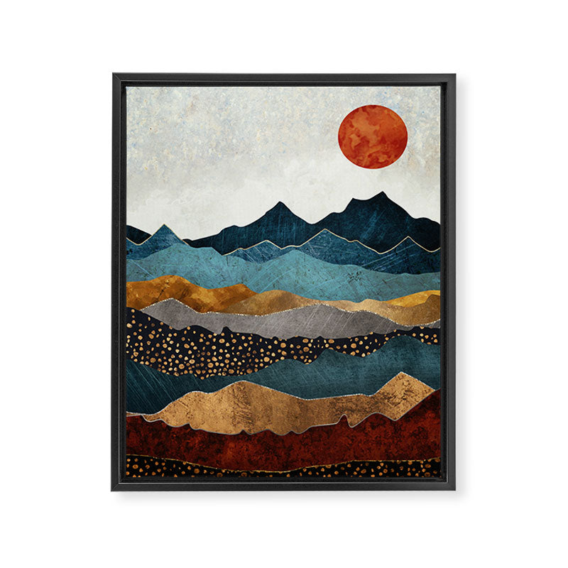 Amber Dusk Framed Canvas Print Gallery Image 8