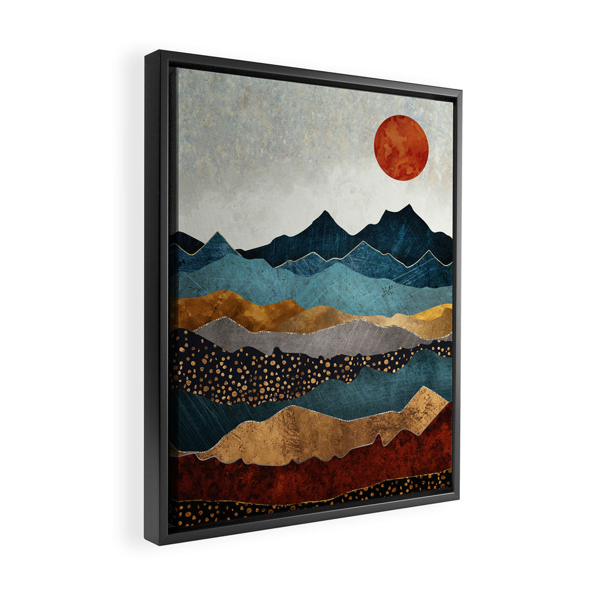 Amber Dusk Framed Canvas Print Gallery Image 2