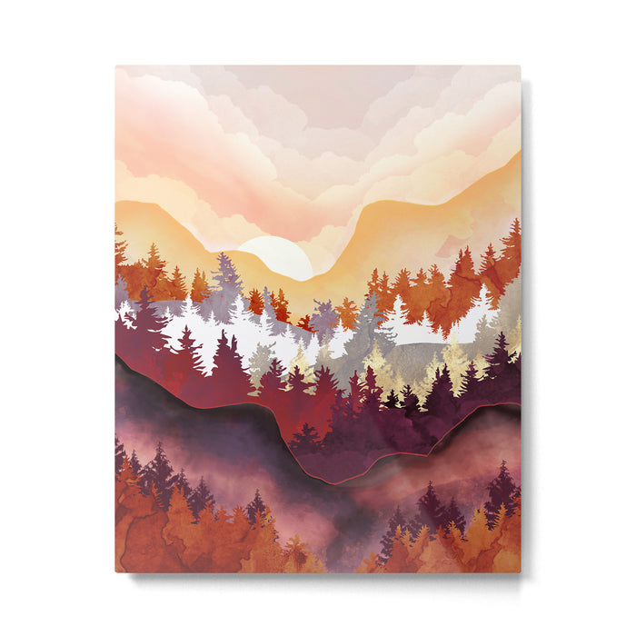 Amber Forest Metal Print Gallery Image 1