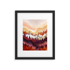 Amber Forest Framed Art Print Gallery Image 4