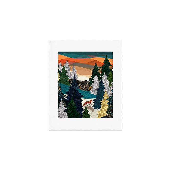 Amber Fox Art Print Gallery Image 1
