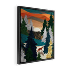 Amber Fox Framed Canvas Print Gallery Image 2