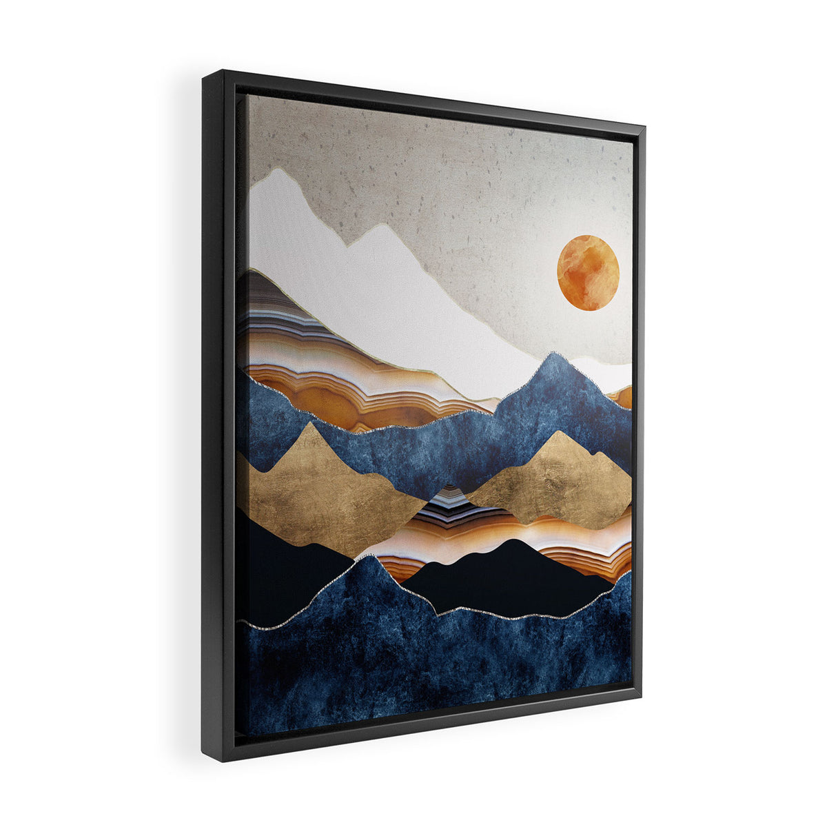 Amber Sun Framed Canvas Print Gallery Image 2