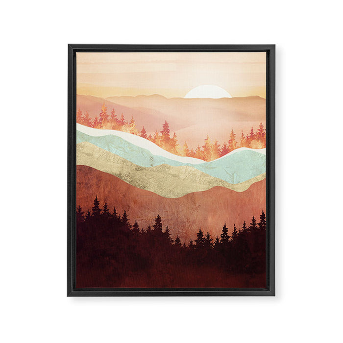 Amber Vista Framed Canvas Print Gallery Image 1