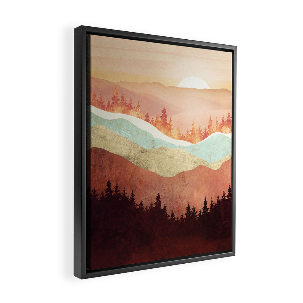 Amber Vista Framed Canvas Print Gallery Image 2