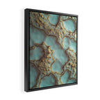 Aqua Coral Reef Abstract Framed Canvas Print Gallery Image 2