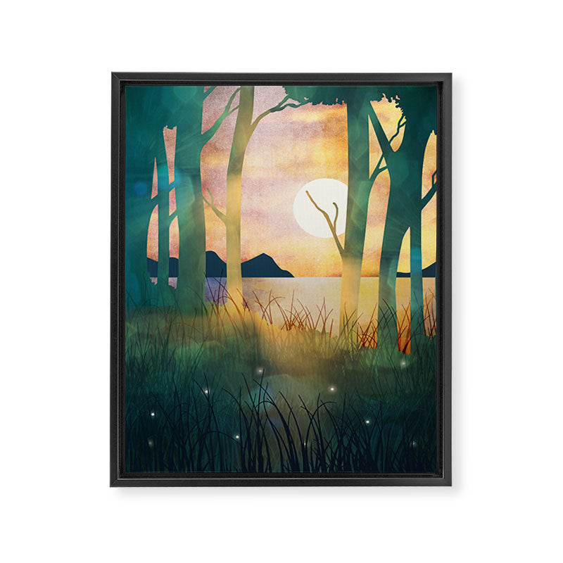 Autumn Evening Framed Canvas Print Gallery Image 8