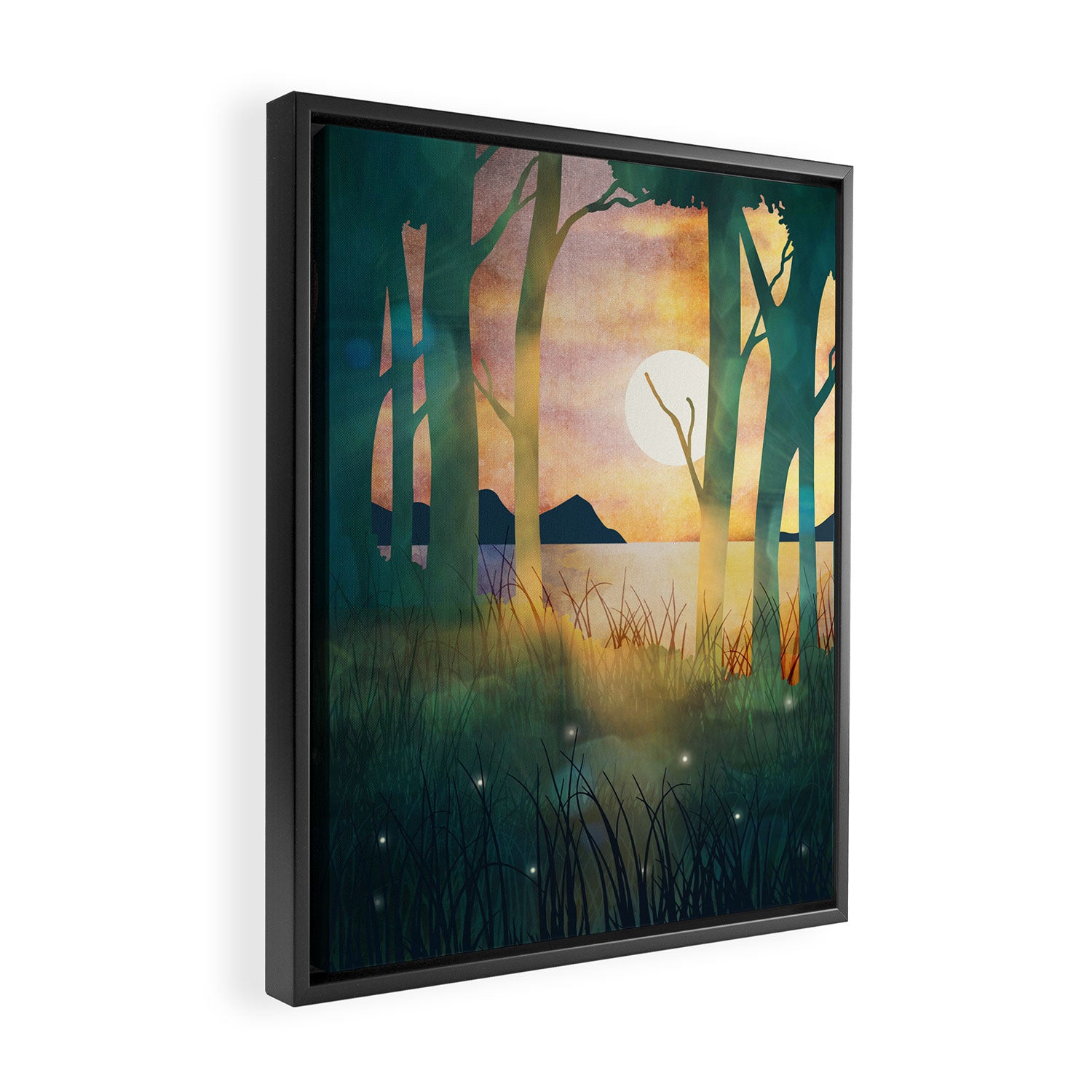 Autumn Evening Framed Canvas Print Gallery Image 2