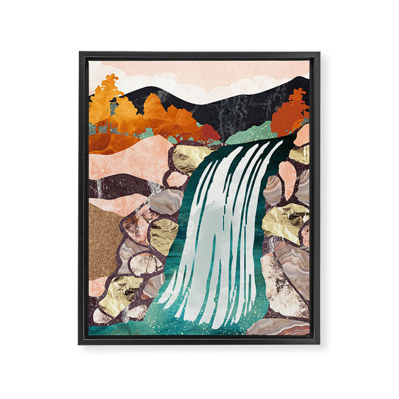 Autumn Falls Framed Canvas Print Gallery Image 8