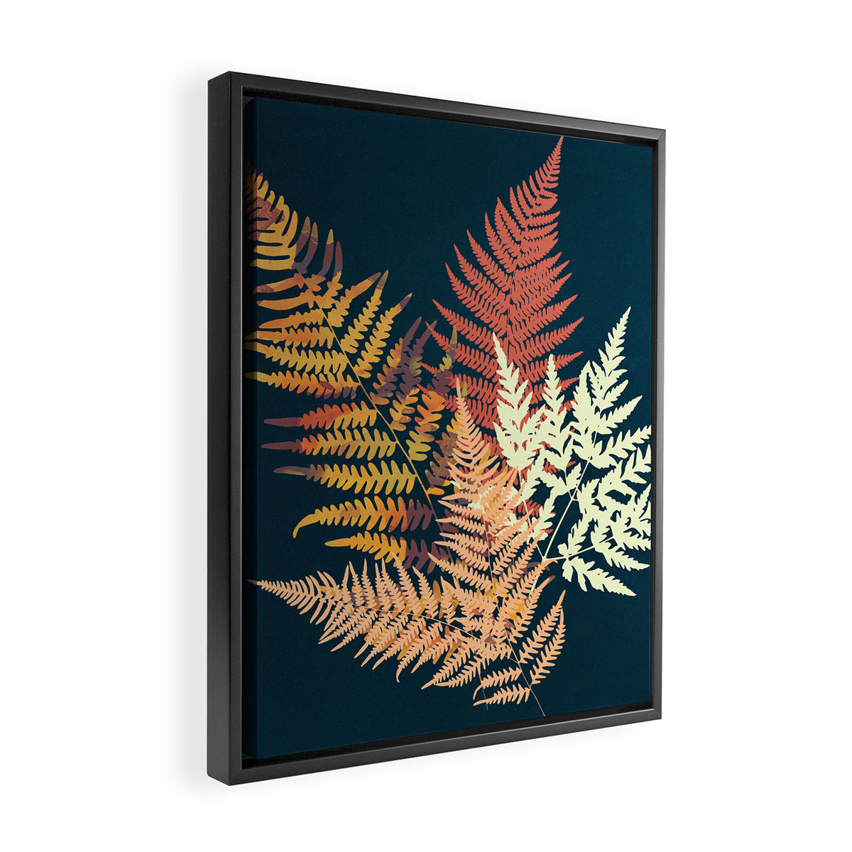 Autumn Fern Framed Canvas Print Gallery Image 2