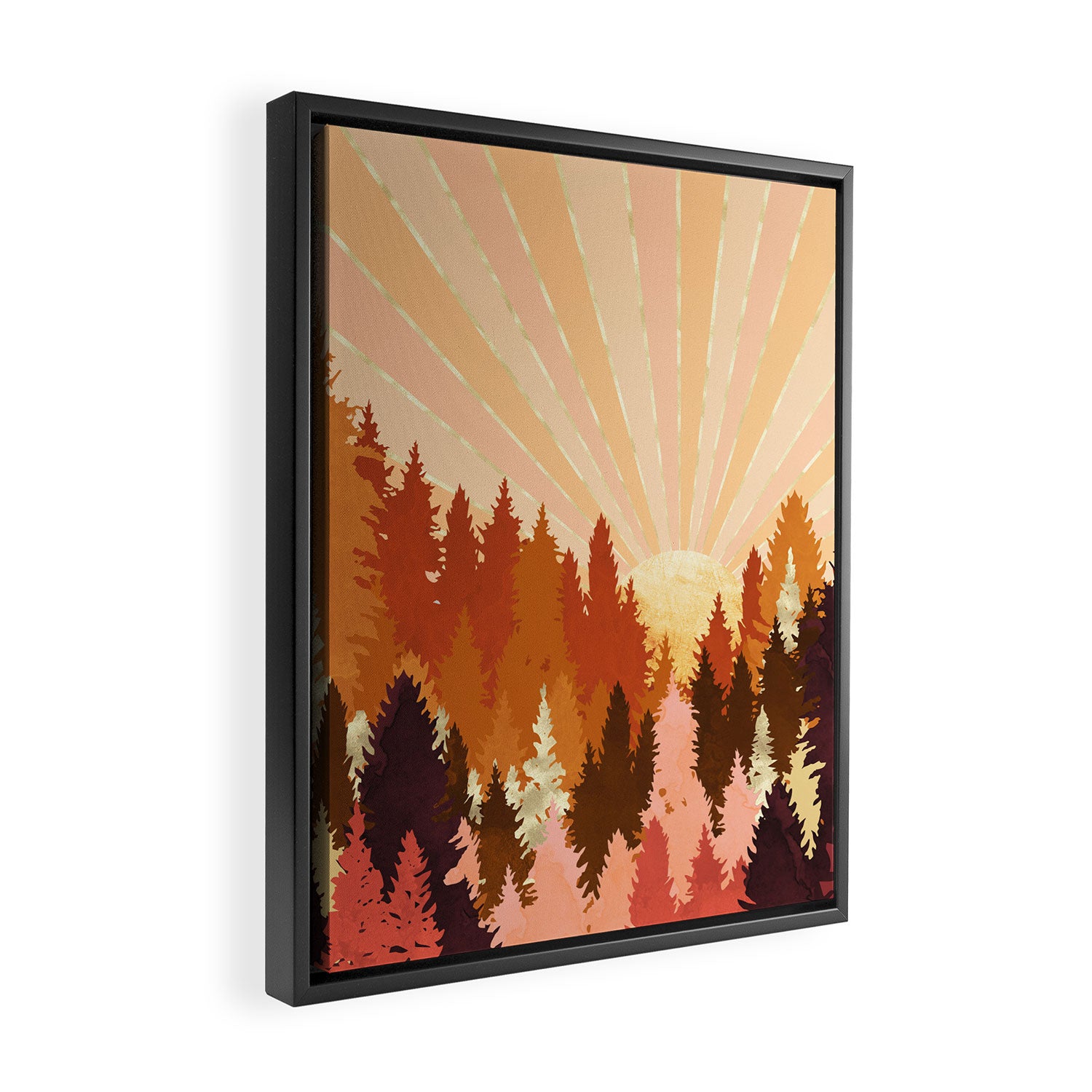 Autumn Forest Framed Canvas Print Gallery Image 2