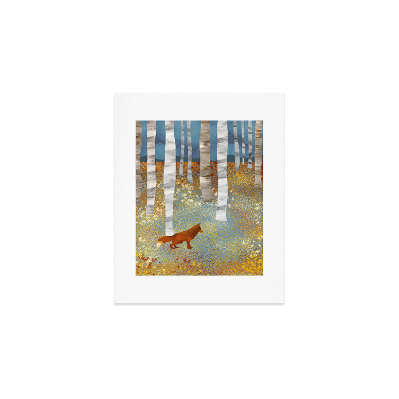 Autumn Fox Art Print Gallery Image 1