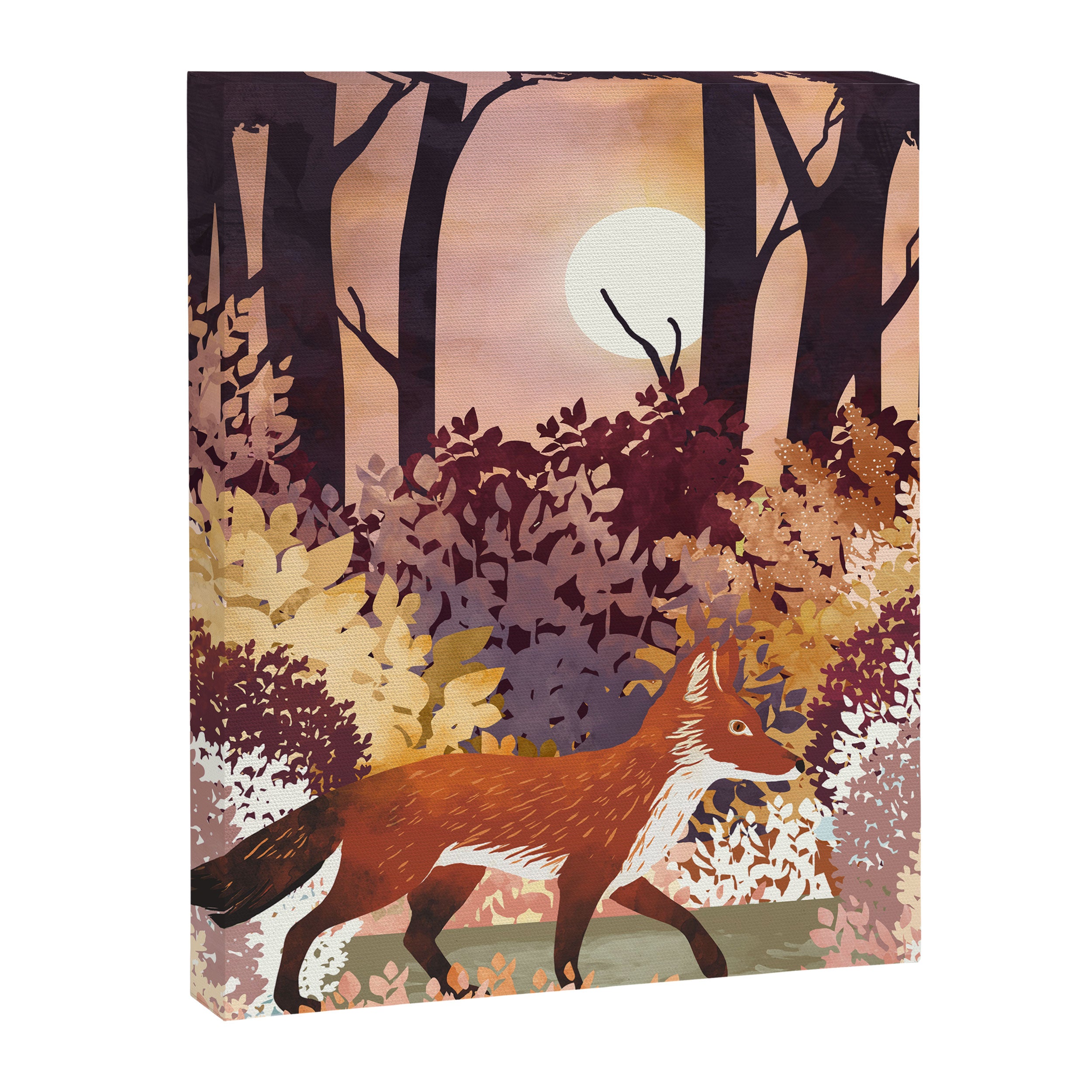 Autumn Fox Forest Canvas Print Gallery Image 8
