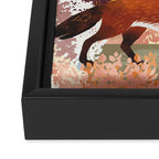 Autumn Fox Forest Framed Canvas Print Gallery Image 3
