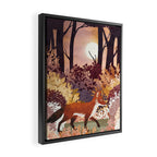 Autumn Fox Forest Framed Canvas Print Gallery Image 2
