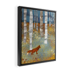 Autumn Fox Framed Canvas Print Gallery Image 2
